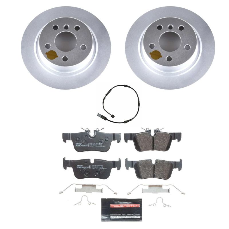PowerStop Power Stop 16-19 Mini Cooper Clubman Rear Euro-Stop Brake Kit