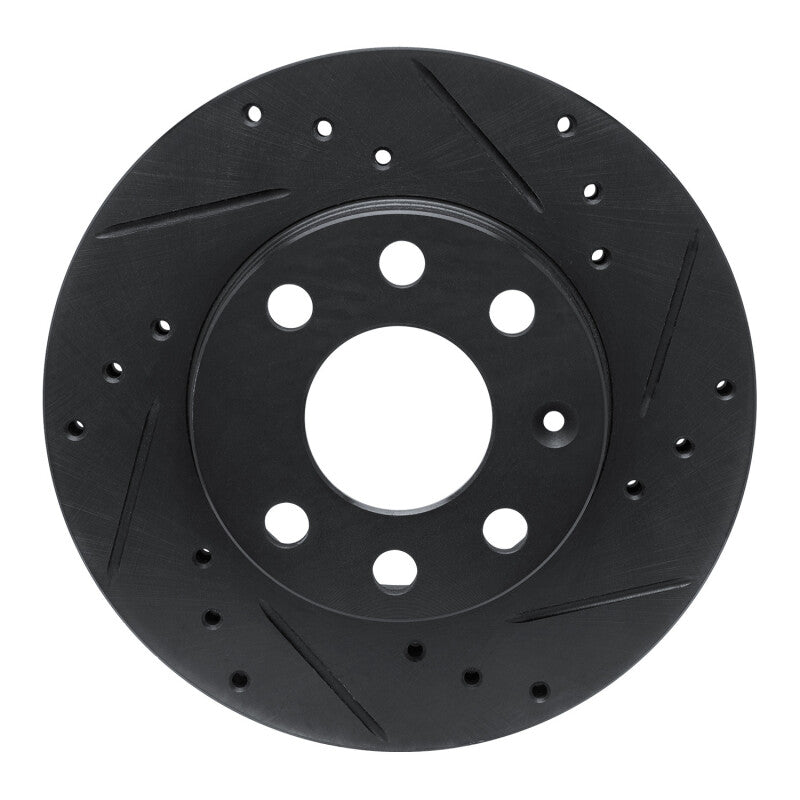 R1 Concepts R1 88-20 Chevrolet CHEVY Pickup (Mexico) Front Right Drilled & Slotted Black Brake Rotor