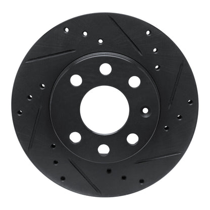 R1 Concepts R1 88-20 Chevrolet CHEVY Pickup (Mexico) Front Right Drilled & Slotted Black Brake Rotor