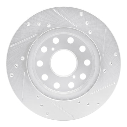 R1 Concepts R1 91-95 Toyota MR2 Rear Left Drilled & Slotted Silver Brake Rotor