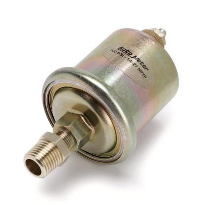 Autometer Accessories 0-100PSI 1/8in. NPT Male Oil Pressure Sensor (For Short Sweep Elec.)