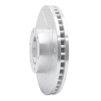 R1 Concepts R1 89-93 Toyota Pickup Front Right Drilled & Slotted Silver Brake Rotor