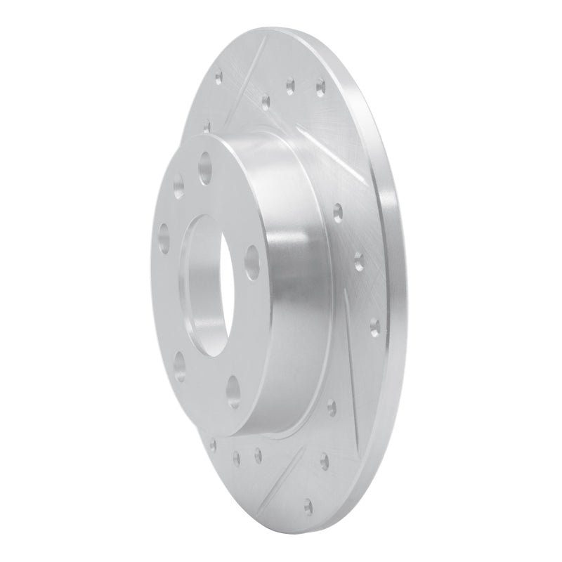 R1 Concepts R1 02-06 Audi A4 Quattro Rear Left Drilled & Slotted Silver Brake Rotor