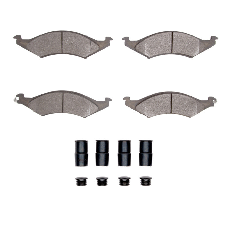 R1 Concepts R1 86-92 Ford Taurus (Excl SHO) Front Semi Met Pads & Hardware Kit