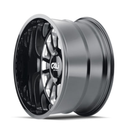 Cali Off-Road 9110 Summit 22x10 / 6x135 BP / 0mm Offset / 87.1mm Hub Gloss Black Milled Wheel