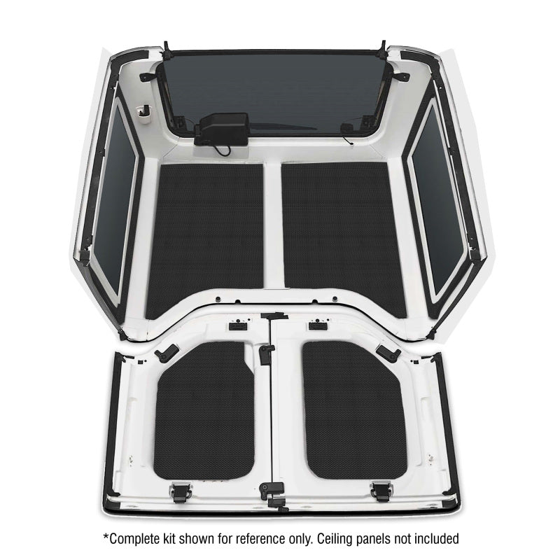 DEI 11-18 Jeep Wrangler JK 2-Door Boom Mat Rear Side Window Trim - 2 Piece - Black