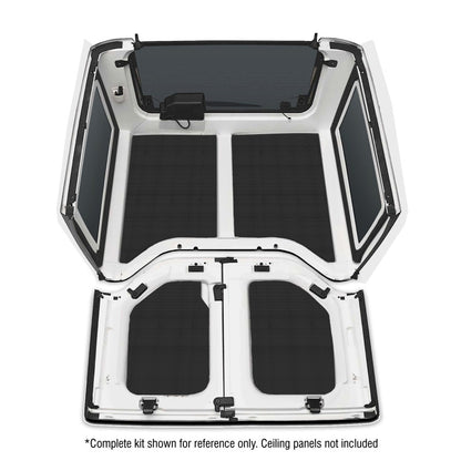DEI 11-18 Jeep Wrangler JK 2-Door Boom Mat Rear Side Window Trim - 2 Piece - Black
