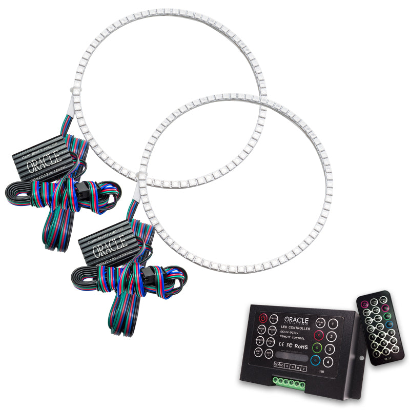 ORACLE Lighting Oracle 2021 Ford Bronco Base Headlight LED Halo Kit - ColorSHIFT - w/ 2.0 Controller