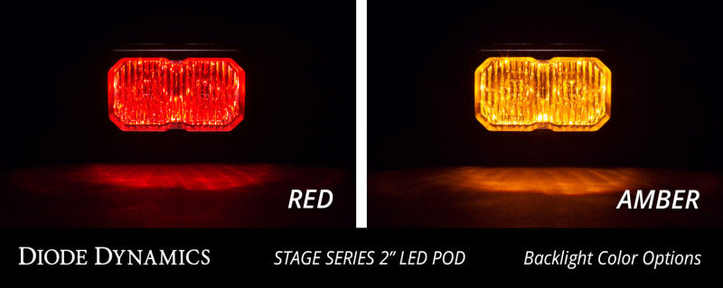 Diode Dynamics Stage Series 2 In LED Pod Sport - White Driving Standard ABL Each