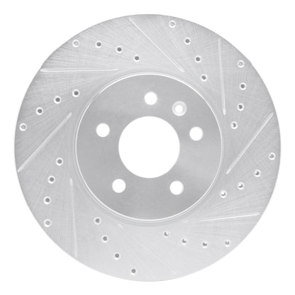 R1 Concepts R1 14-19 Buick CASCADA Front Right Drilled & Slotted Silver Brake Rotor