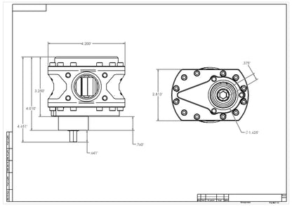 Aeromotive Spur Gear Fuel Pump - 3/8in Hex - .900 Gear - Steel Body - Nitro - 19.5gpm