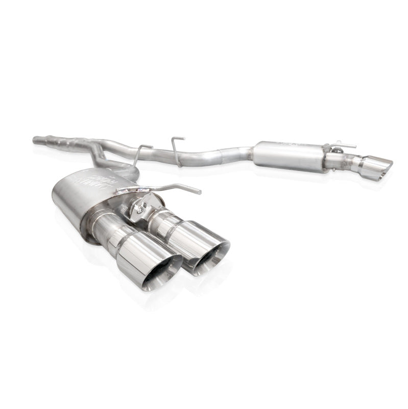 Stainless Works 2024 Mustang GT Catback Quad Tips Legend Sound H-Pipe Performance Connect Exhaust