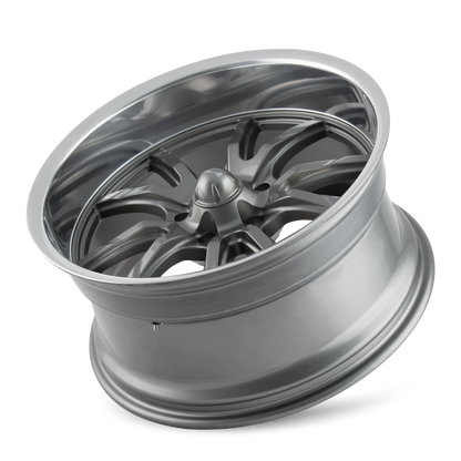 Ridler Wheels Ridler 650 17x7 / 5x114.3 BP / 0mm Offset / 83.82mm Hub Gloss Grey Polished Wheel