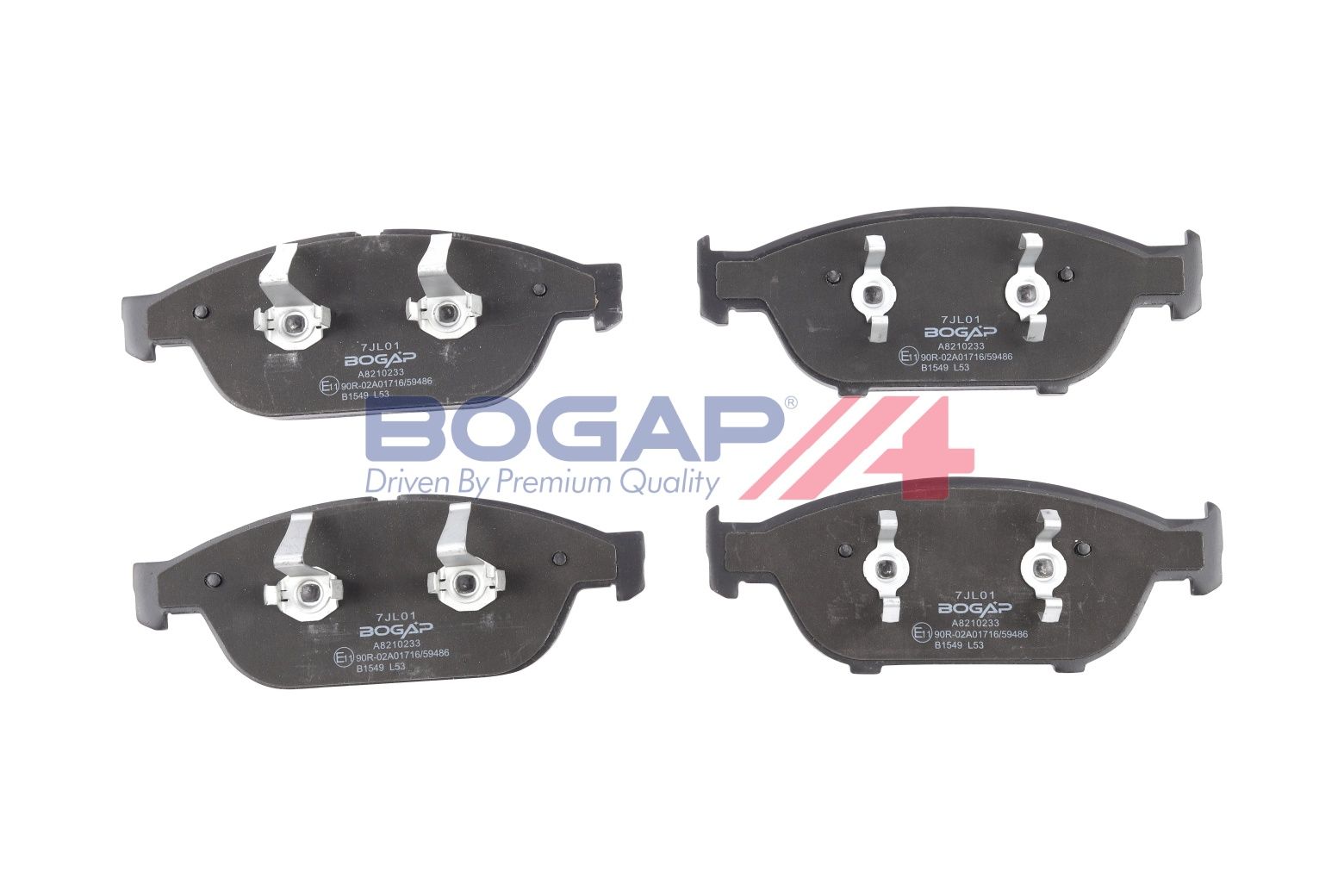BOGAP A8210233 Brake Pad Set, Disc Brake