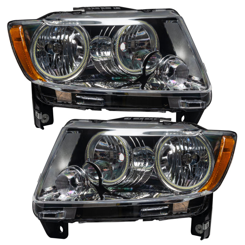 ORACLE Lighting Oracle 11-13 Jeep Grand Cherokee SMD HL (Non-HID) - Chrome - ColorSHIFT w/ 2.0 Controller