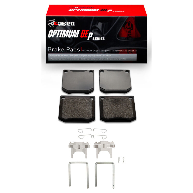 R1 Concepts R1 74-80 Saab 99 Front Optimum OE Pads & Hardware Kit