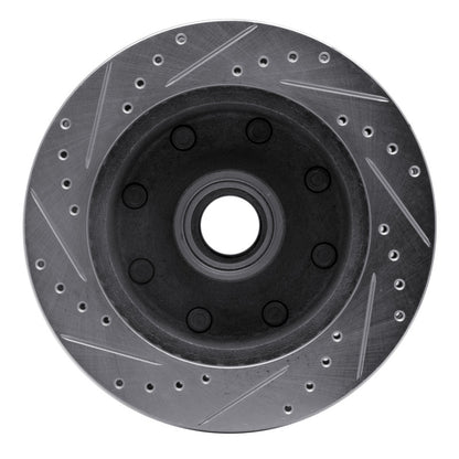 R1 Concepts R1 1986-1994 Ford E-250 Econoline Club Wagon Front Right Drilled & Slotted Silver Brake Rotor