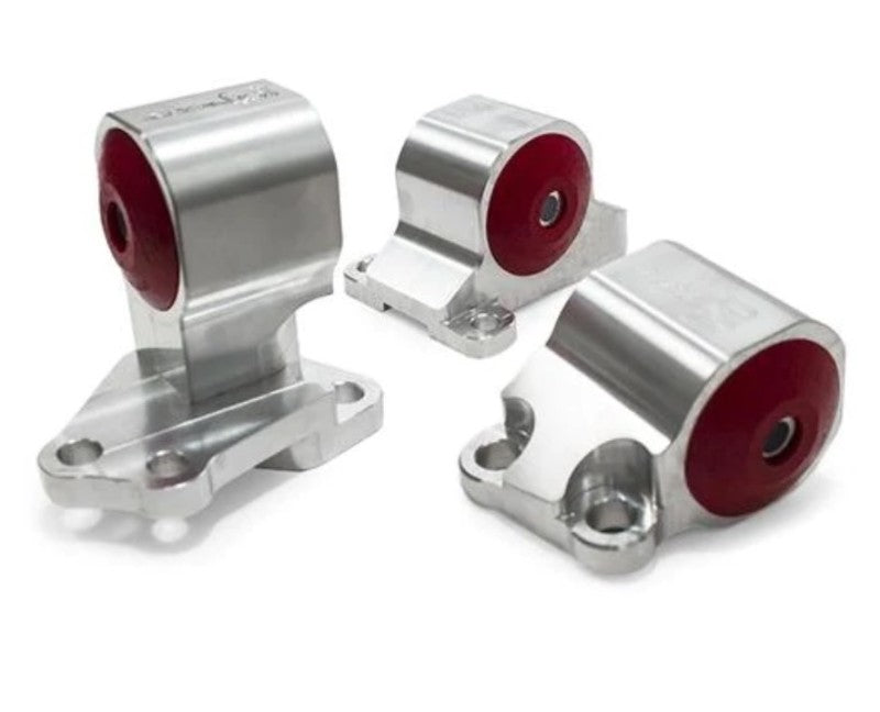 Innovative Mounts Innovative 92-95 Civic B/D Series Silver Aluminum Mounts 75A Bushings (Auto to Manual Hydro 2 Bolt)