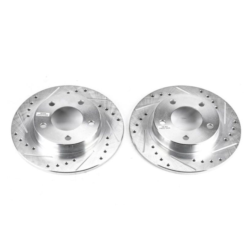 PowerStop Power Stop 93-97 Ford Probe Rear Evolution Drilled & Slotted Rotors - Pair