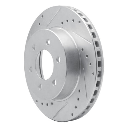 R1 Concepts R1 91-96 Dodge Dakota 4WD Front Left Drilled & Slotted Silver Brake Rotor