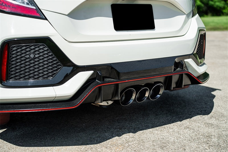 CORSA Performance Corsa 2017-2021 Honda Civic Type R Xtreme Cat-Back Tri Rear Exit with 4.5in Black Pro-Series Tips