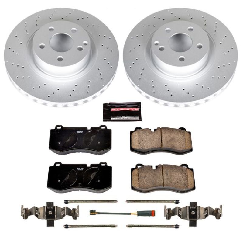 PowerStop Power Stop 07-08 Mercedes-Benz CL550 Front Z23 Evolution Sport Coated Brake Kit