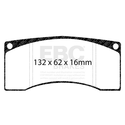 EBC Racing 19-22 Porsche 911 GT3 R (991/991.2/996/997) SR-21 Sintered Race Rear Brake Pads