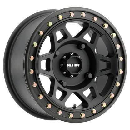 Method Wheels Method MR405 UTV Beadlock 15x7 / 5+2/38mm Offset / 4x136 / 106mm CB Matte Black Wheel