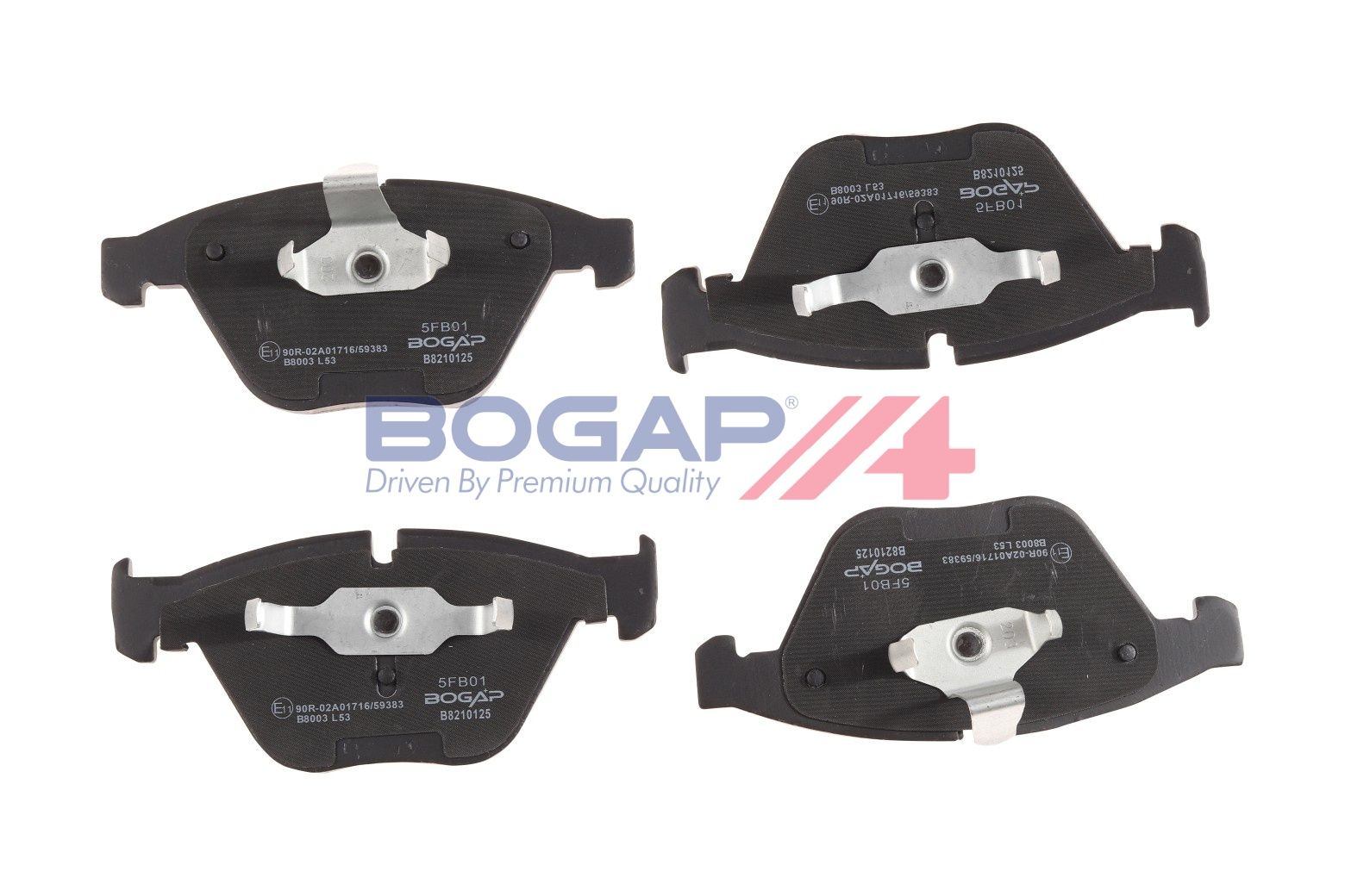 BOGAP B8210125 Brake Pad Set, Disc Brake