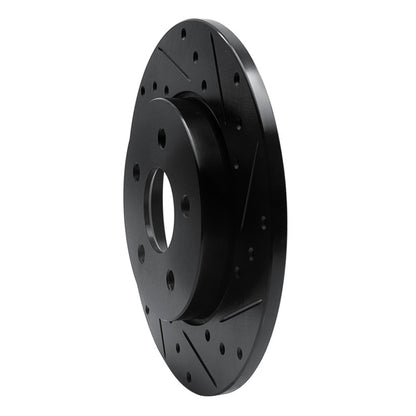 R1 Concepts R1 01-08 Ford Mondeo (Mexico) Rear Right Drilled & Slotted Black Brake Rotor