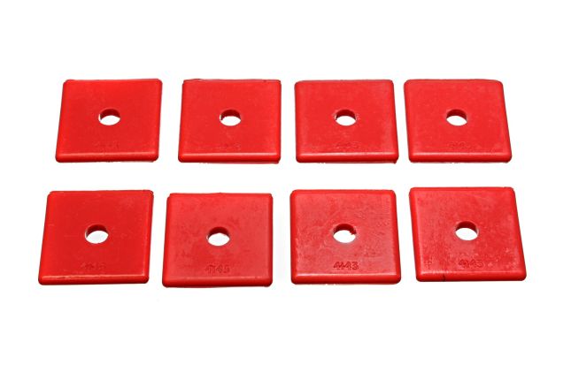 Energy Suspension 9.9533R Pad 2inch SQ X 7/16inch ID X 1/4inch H