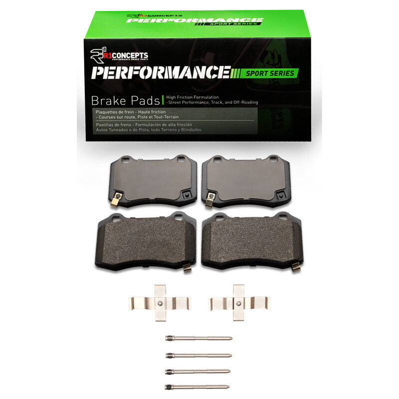 R1 Concepts R1 10-16 Hyundai Genesis Coupe Rear Performance Sport Pads & Hardware Kit