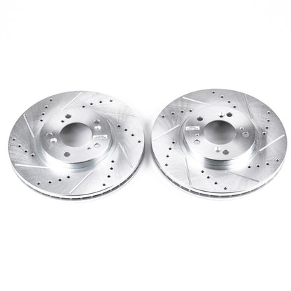 PowerStop Power Stop 99-04 Acura RL Front Evolution Drilled & Slotted Rotors - Pair
