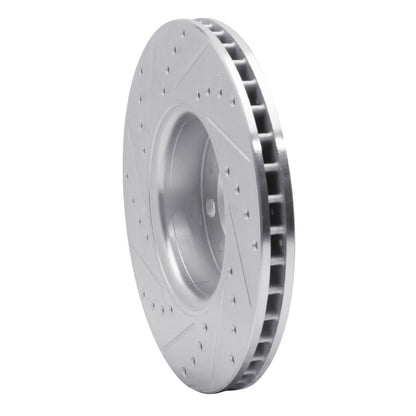 R1 Concepts R1 99-09 Volvo S60 Front Right Drilled & Slotted Silver Brake Rotor