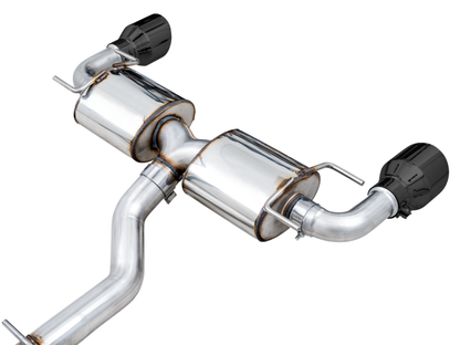AWE Tuning Subaru BRZ/ Toyota GR86/ Toyota 86 Touring Edition Cat-Back Exhaust- Diamond Black Tips