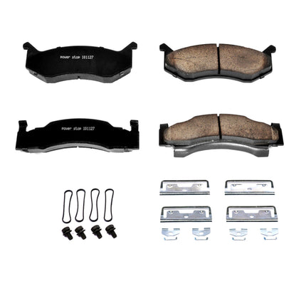 PowerStop Power Stop 80-82 Chrysler Town & Country Front Z17 Evolution Ceramic Brake Pads w/Hardware