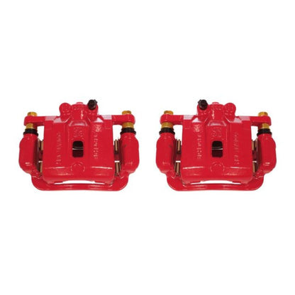 PowerStop Power Stop 10-16 Hyundai Genesis Coupe Rear Red Calipers w/Brackets - Pair