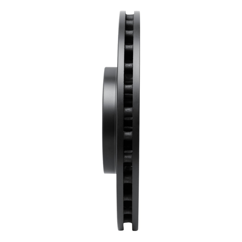 R1 Concepts R1 03-25 Subaru Impreza Front Right Drilled & Slotted Black Brake Rotor