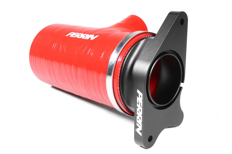 Perrin Performance PERRIN 22-26 Subaru WRX / 20-25 LGT & OBXT Turbo Inlet Hose w/Turbo Adapter Flange (Short) - Red