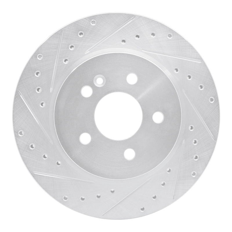R1 Concepts R1 98-05 Mercedes-Benz ML320 Front Left Drilled & Slotted Silver Brake Rotor