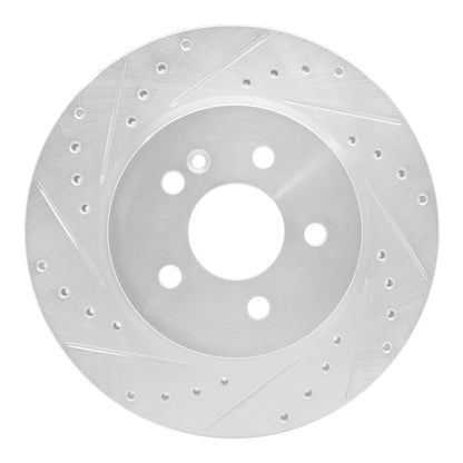 R1 Concepts R1 98-05 Mercedes-Benz ML320 Front Left Drilled & Slotted Silver Brake Rotor