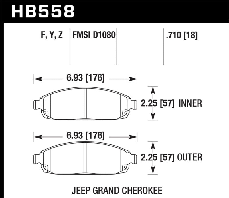 Hawk Performance Hawk HPS Street Brake Pads