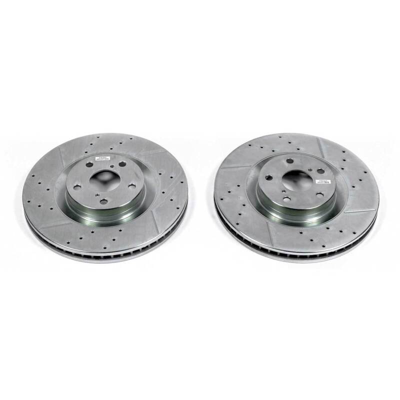 PowerStop Power Stop 16-17 Lexus GS200t Front Evolution Drilled & Slotted Rotors - Pair