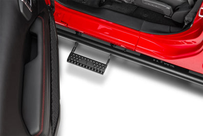 N-Fab RKR Step System 07-17 Jeep Wrangler JK 2 Door All - Tex. Black - 1.75in