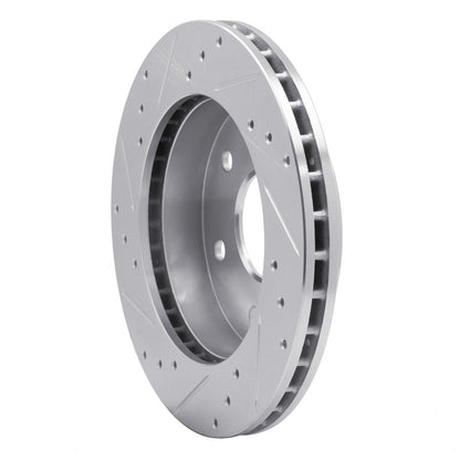 R1 Concepts R1 88-91 Chevrolet K1500 Front Right Drilled & Slotted Silver Brake Rotor