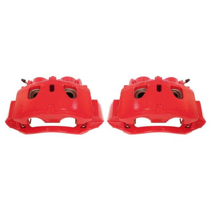 PowerStop Power Stop 11-19 Chevrolet Silverado 2500 HD Front Red Calipers w/Brackets - Pair