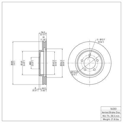 DFC 06-10 Ford Explorer Front GeoSPEC Coated Rotor