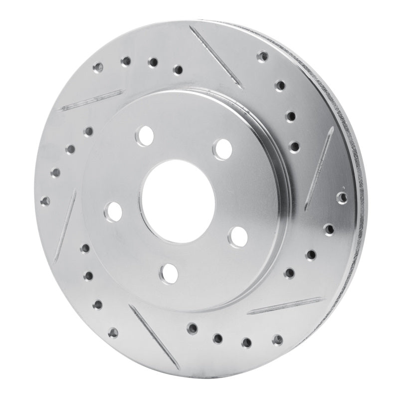 R1 Concepts R1 91-92 Dodge Monaco Front Right Drilled & Slotted Silver Brake Rotor
