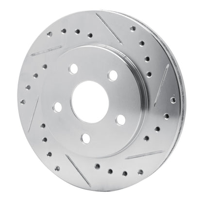 R1 Concepts R1 91-92 Dodge Monaco Front Right Drilled & Slotted Silver Brake Rotor