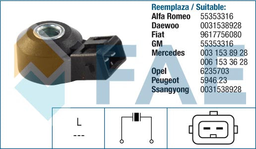 FAE AE60161 Knock Sensor